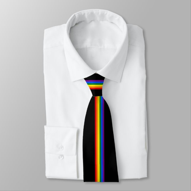 gay pride flag lgbt lgbtq homosexual lesbian rainb tie (Tied)