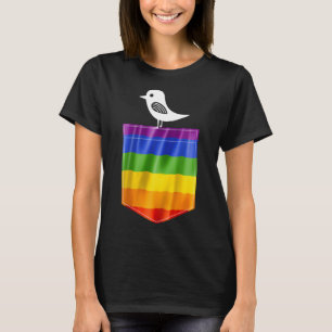 Gay Pride Flag Little Bird Lgbt Resist Pride T-Shirt
