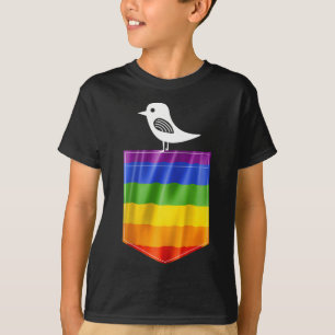 Gay Pride Flag Little Bird Lgbt Resist Pride T-Shirt