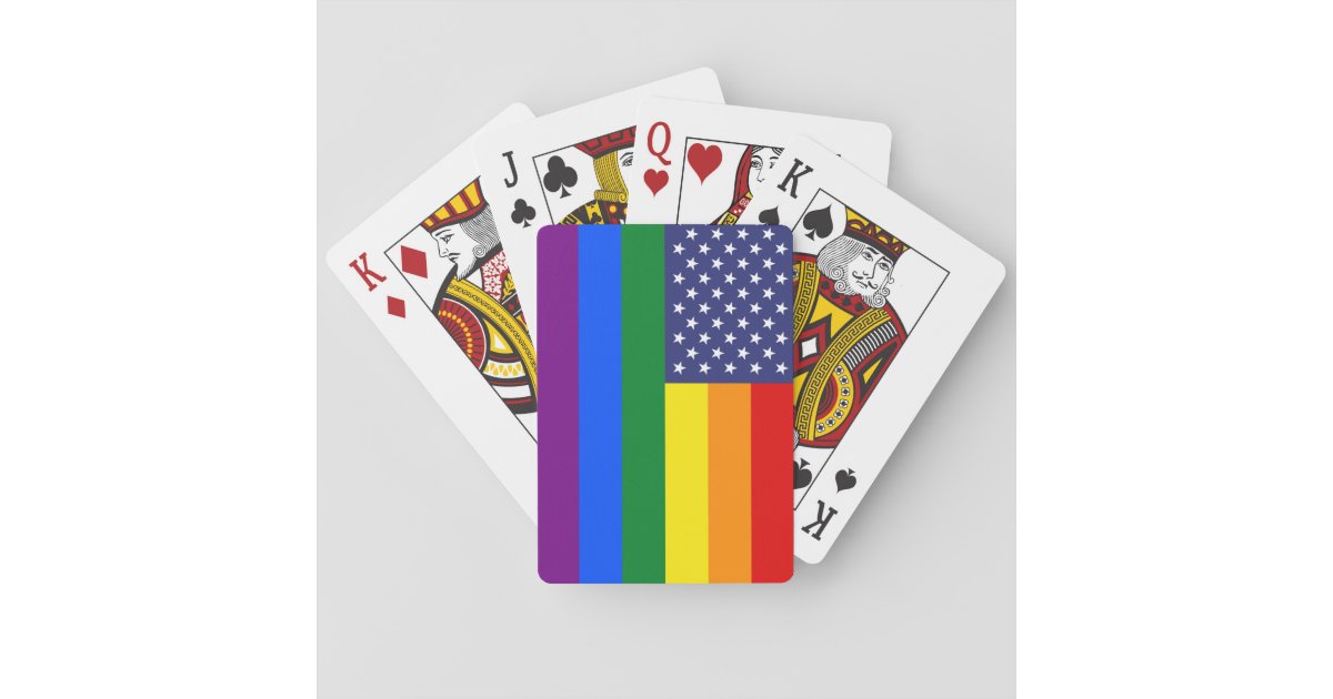 Gay Pride Flag Playing Cards Zazzle 0338