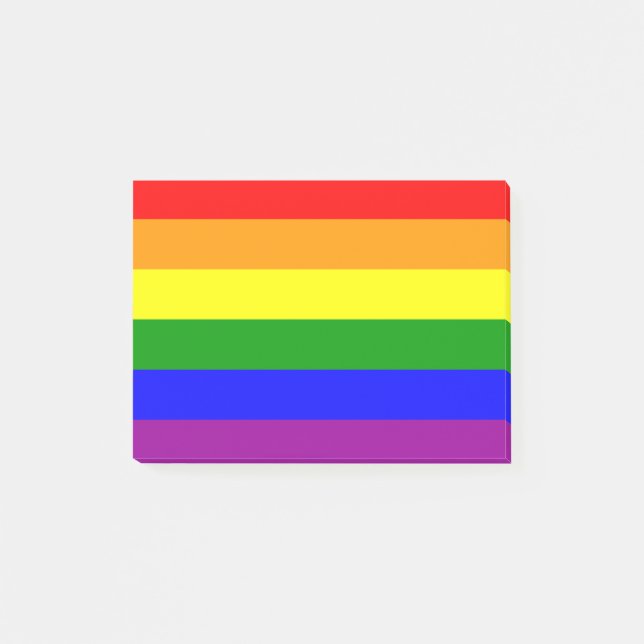 Gay Pride Flag Post-it Notes (Front)