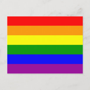 Gay Pride Flag Postcard