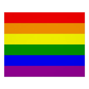 Gay Pride Flag Poster