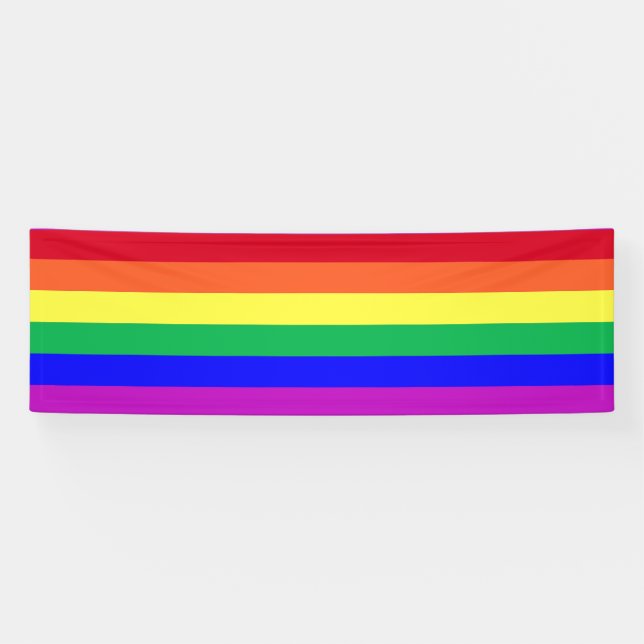 Gay Pride Flag Rainbow Flag Rainbow Stripes Store Banner (Horizontal)
