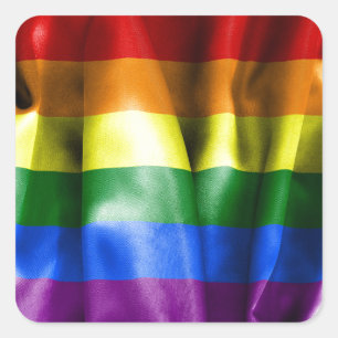 Gay Pride Flag Square Stickers