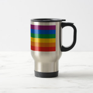Gay Pride Flag T-shirt Travel Mug