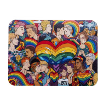 Gay Pride Flexible Magnet