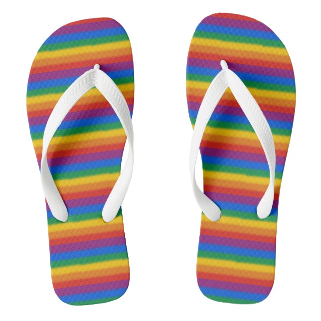 Gay Pride Flip Flops (Footbed)