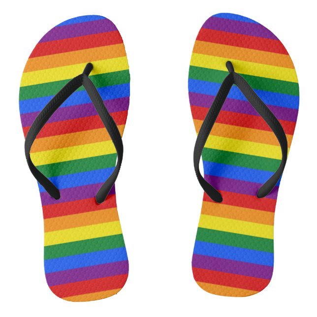 Gay Pride Flip Flops (Footbed)
