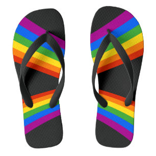 Gay Pride Flip Flops
