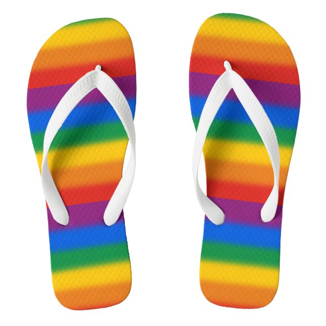 Gay Pride Flip Flops (Footbed)