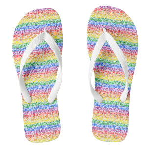 Gay Pride Flip Flops