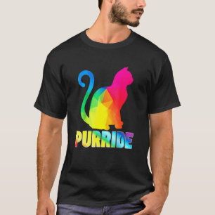 Gay Pride For Women Men Lgbt Cat Purride T-Shirt