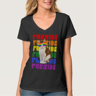 Gay Pride For Women Men Lgbt Daddy Cat Cat Purrid T-Shirt