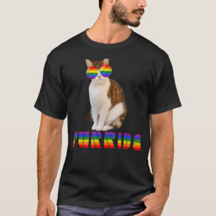 Gay Pride For Women Men Lgbt Daddy Cat Cat Purrid T-Shirt