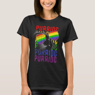 Gay Pride For Women Men Lgbt Daddy Cat Cat Purrid T-Shirt
