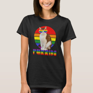 Gay Pride For Women Men Lgbt Daddy Cat Cat  Purrid T-Shirt