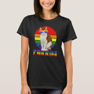 Gay Pride For Women Men Lgbt Daddy Cat Cat Purrid T-Shirt