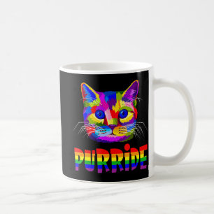 Gay Pride for Women Men LGBT Daddy Cat Gift Purri Coffee Mug