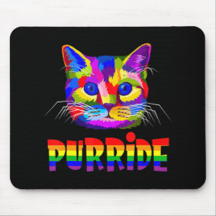 Gay Pride for Women Men LGBT Daddy Cat Gift Purri Mouse Mat