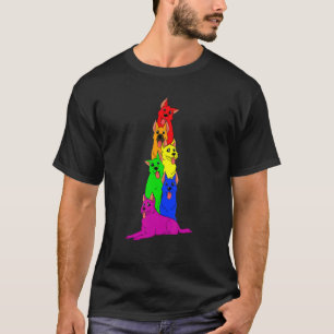 Gay Pride German Shepherd Dog Lgbt Rainbow Fla T-Shirt