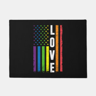 Gay Pride Gifts Men Women LGBT Rainbow Flag Gay Lo Doormat