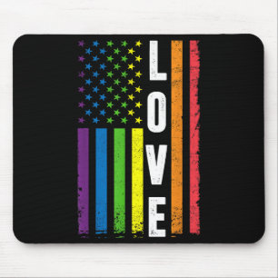 Gay Pride Gifts Men Women LGBT Rainbow Flag Gay Lo Mouse Mat