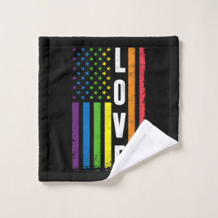 Gay Pride Gifts Men Women LGBT Rainbow Flag Gay Lo Wash Cloth