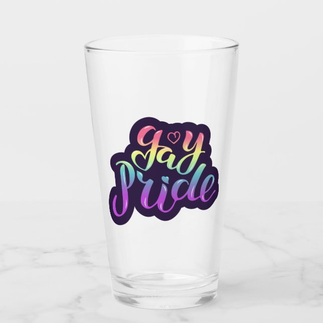 Gay Pride Glass (Front)