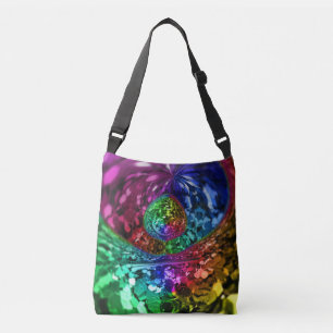 Gay Pride Glitter Party Confetti Rainbow LGBT Crossbody Bag