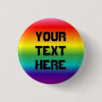 Gay Pride gradient 3 Cm Round Badge