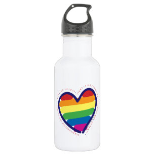 Gay Pride Heart 532 Ml Water Bottle