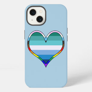 Gay Pride Heart Case-Mate iPhone Case