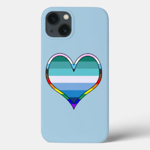 Gay Pride Heart Case-Mate iPhone Case