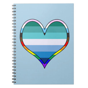 Gay Pride Heart Notebook