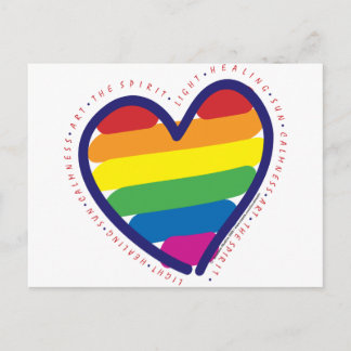 GAY-PRIDE-HEART-WITH-WORDS POSTCARD