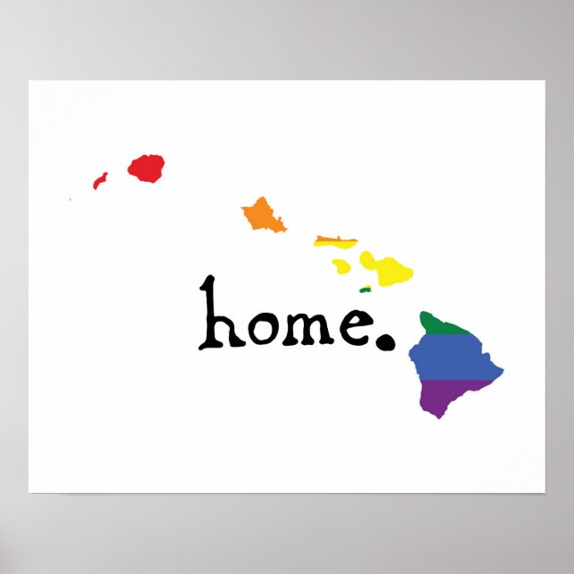 Gay Pride Home | Hawaii Poster (Front)