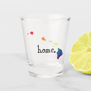 Gay Pride Home   Hawaii Shot Glass