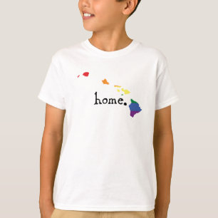 Gay Pride Home Hawaii T-Shirt