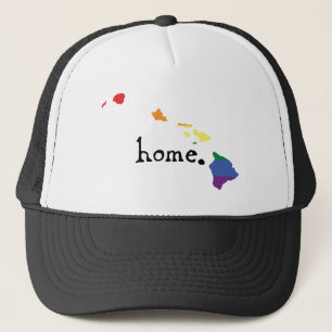 Gay Pride Home   Hawaii Trucker Hat