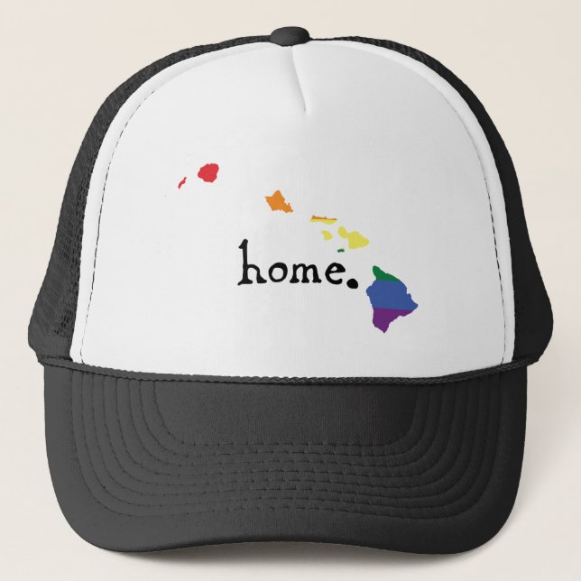 Gay Pride Home | Hawaii Trucker Hat (Front)