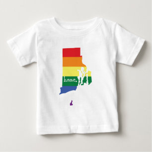 Gay Pride Home Rhode Island Baby T-Shirt