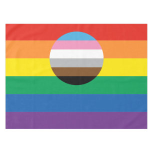 Gay Pride Inclusion Flag Tablecloth