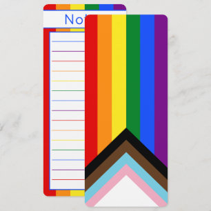 Gay Pride Intersection Rainbow Flag Notes Bookmark