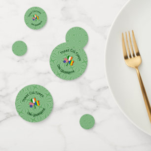 Gay Pride Ireland USA Shamrock Flag Personalised Confetti