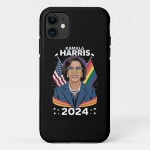 Gay Pride Kamala Harris 2024 Vice President LGBTQ+ iPhone 11 Case