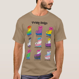 Gay Pride Kawaii Dog Anime LGBTQ Genderfluid Trans T-Shirt