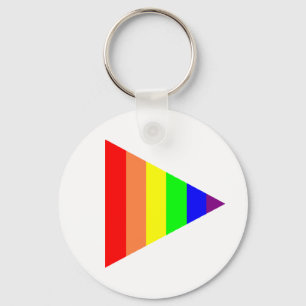 Gay Pride Key Chain Triangle