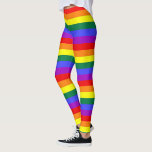 Gay Pride LGBT Colourful Rainbow Pattern Leggings