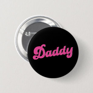 Gay Pride LGBT Pink Bear Gay Daddy  6 Cm Round Badge